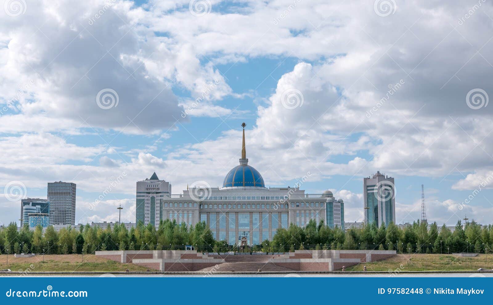 Astana, Kazakhstan - September 6, 2016: Presidential Palace Akorda View ...