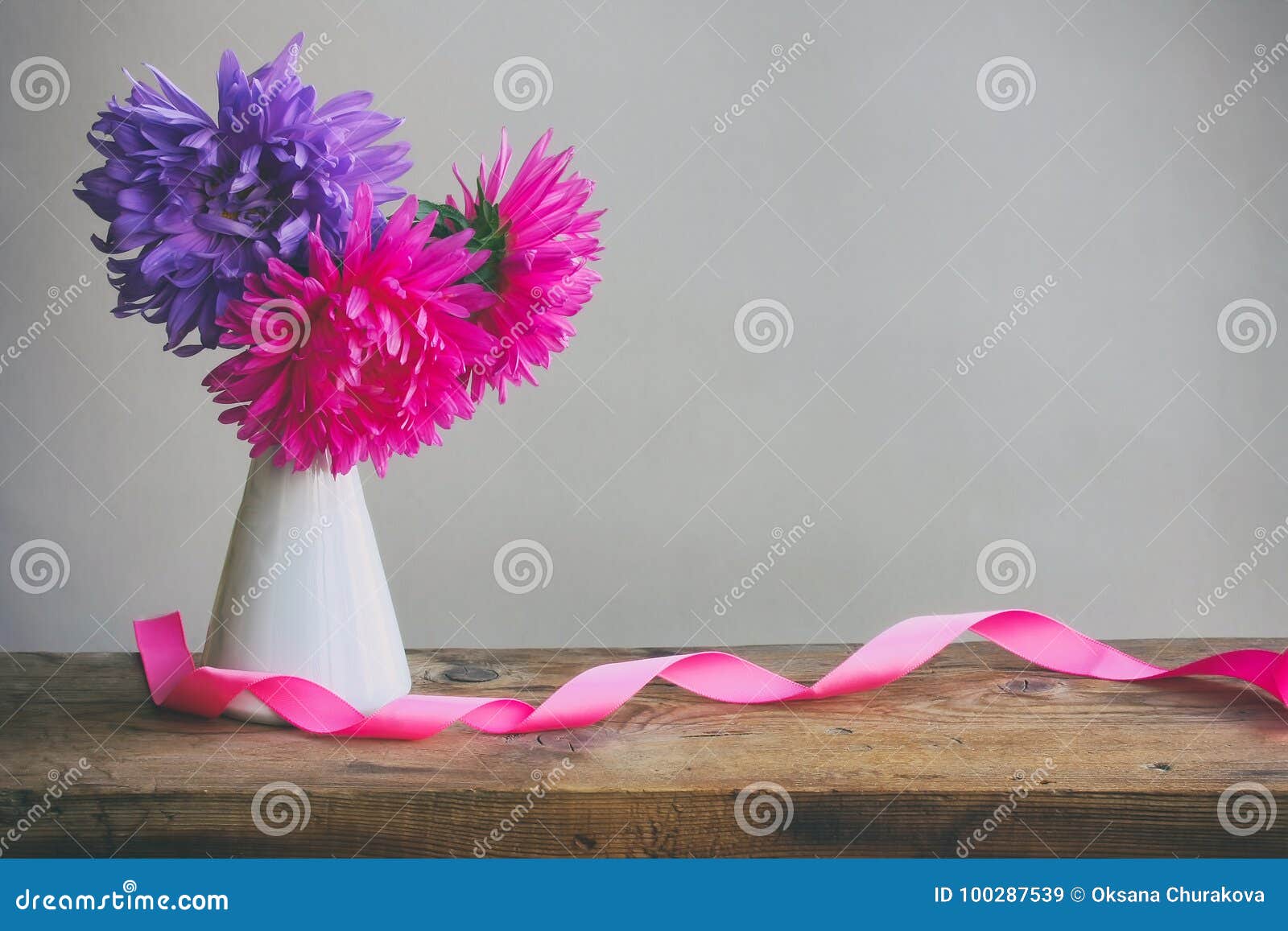 Aster bouquet of flowers stock image. Image of bunch - 100287539