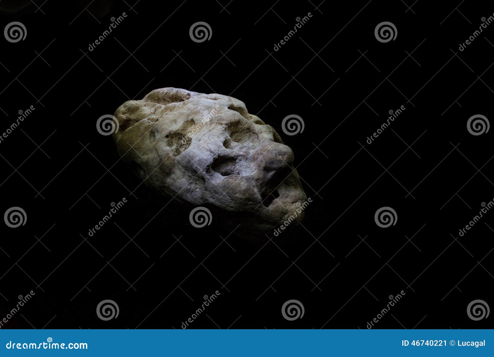 asteroid in deep space