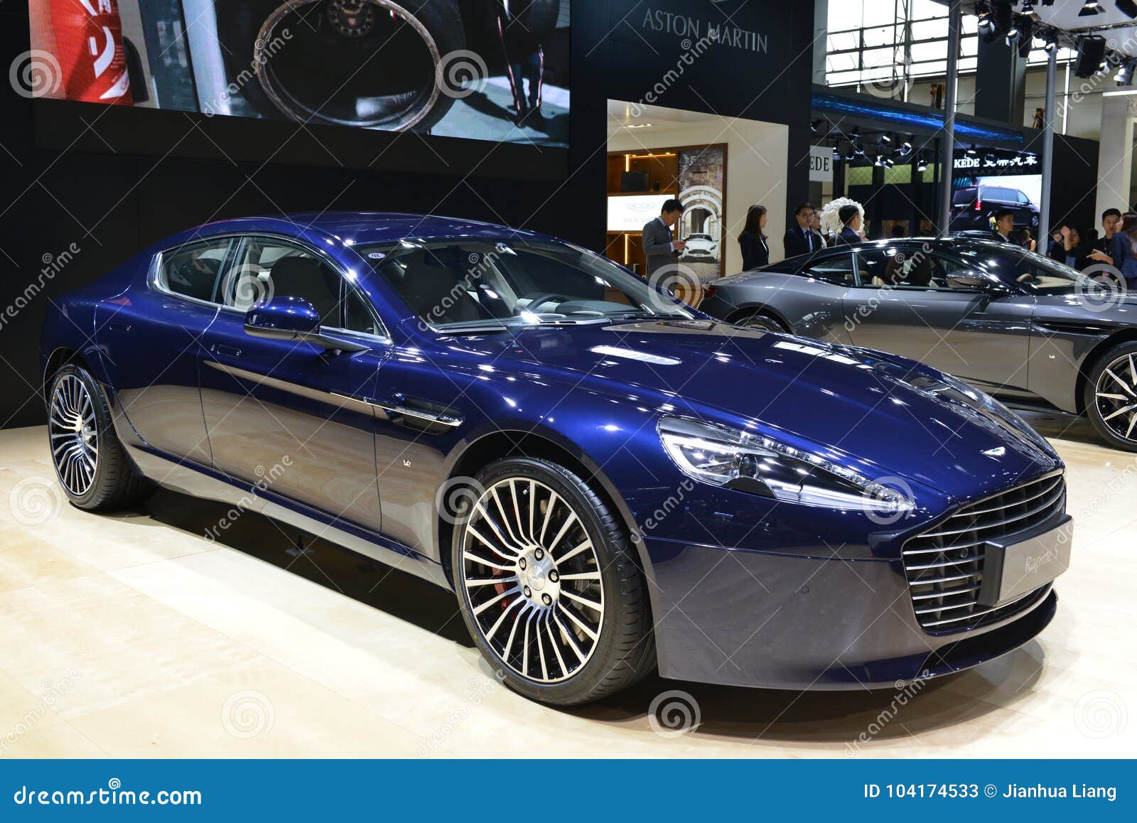 Aston Martin Rapide S editorial stock photo. Image of transportation