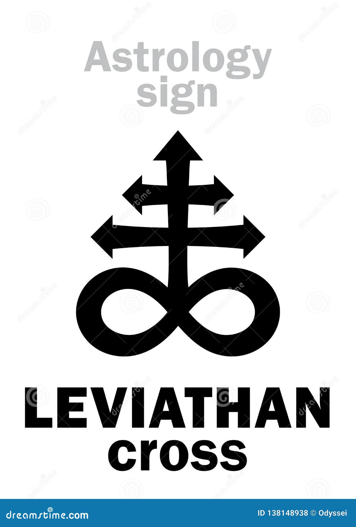 astrology: leviathan (the satanic cross)