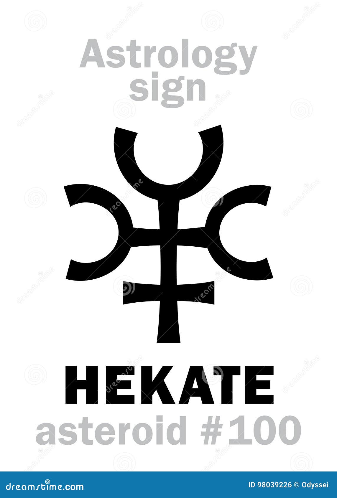 Astrology: Asteroid HEKATE (Trivia) Stock Vector - Illustration of belt ...