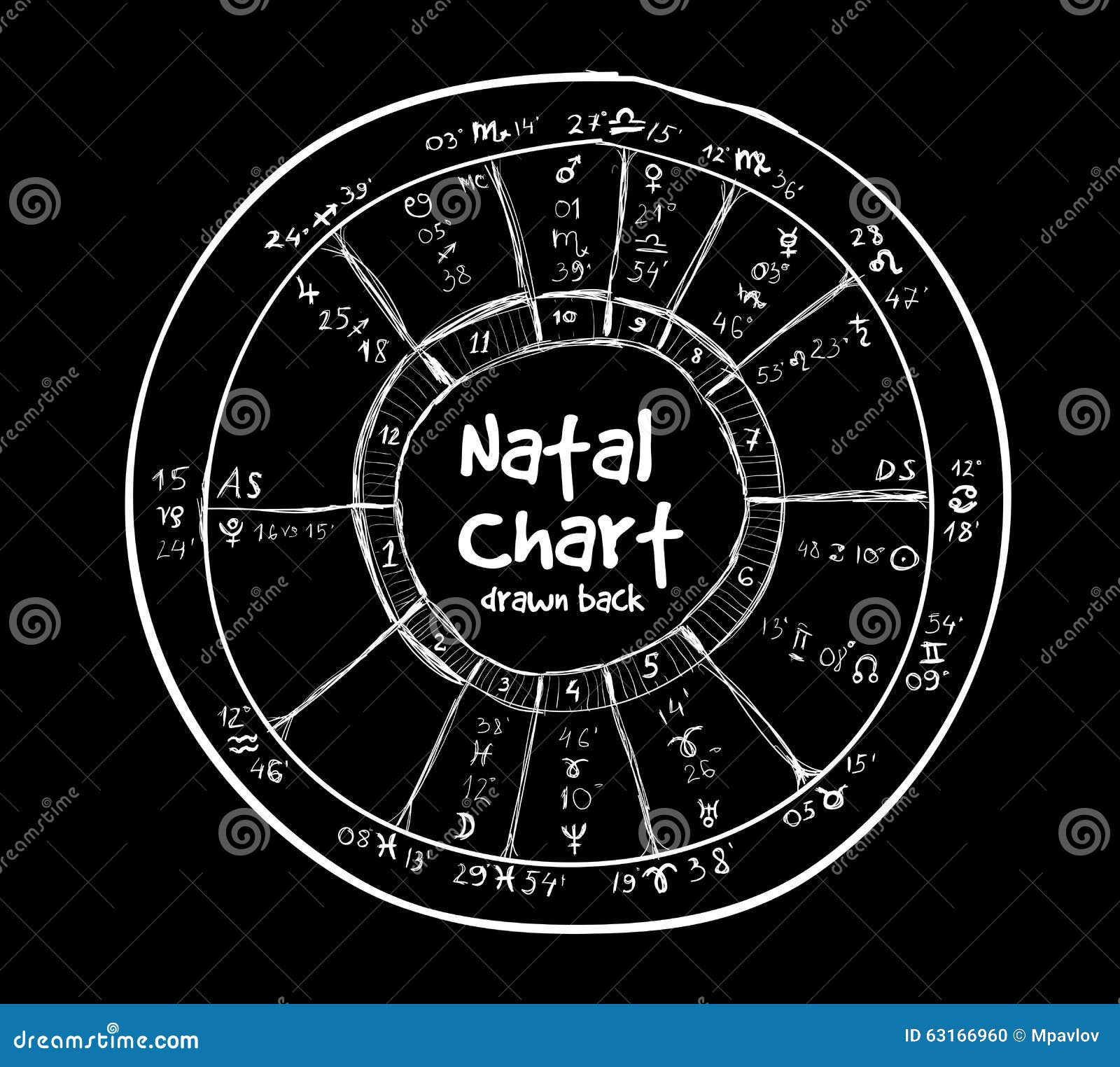 astrology hand-drawn background