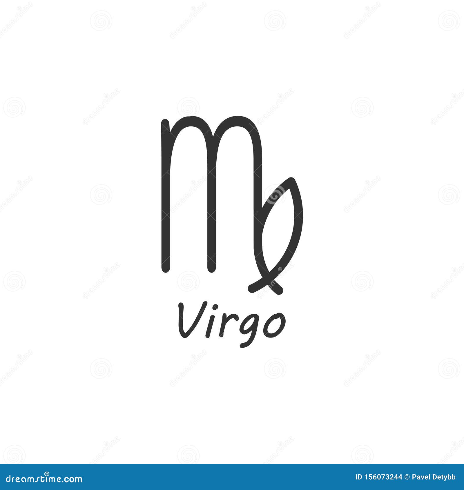 Astrology, Horoscope, Virgo, Zodiac Icon. Vector Illustration, Flat ...