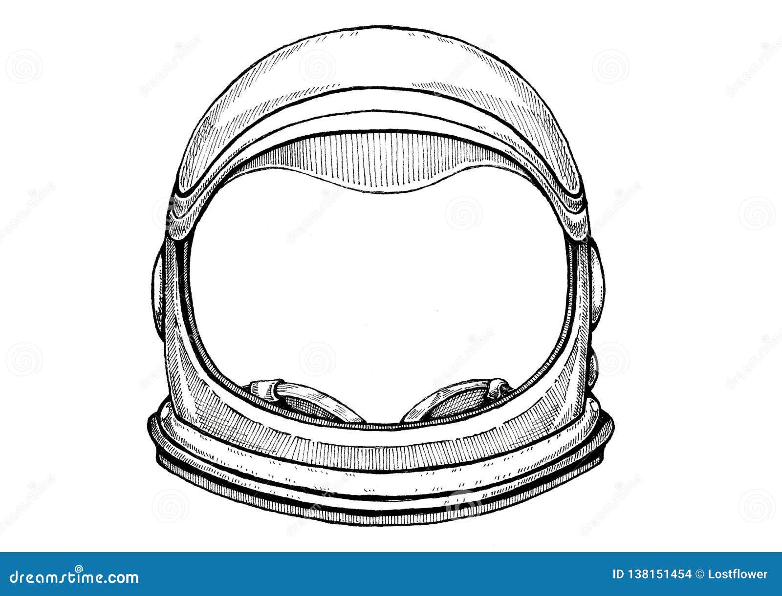 Шаблон шлема космонавта для распечатки