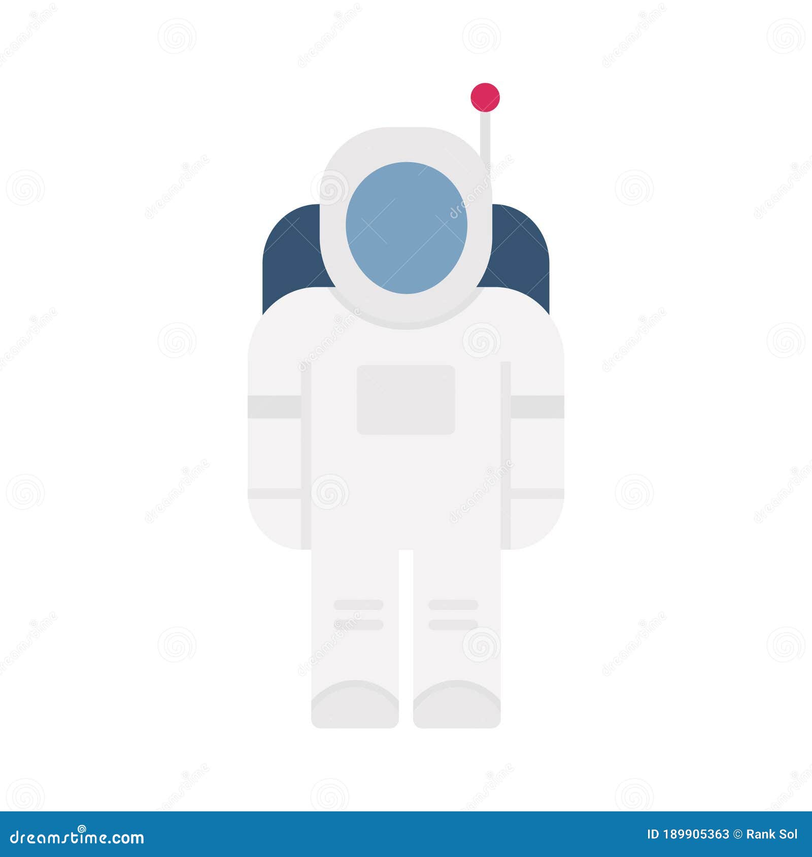 astronaut  flat  icon which can easily modify or edit