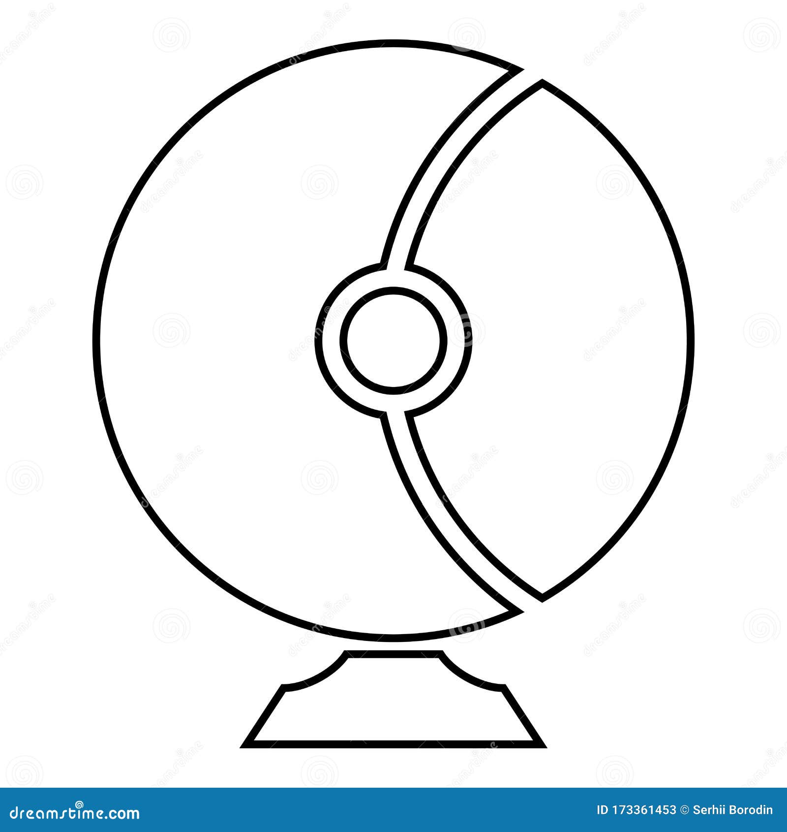 Astronaut Helmet for Space Cosmonaut Equipment Concept Icon Outline