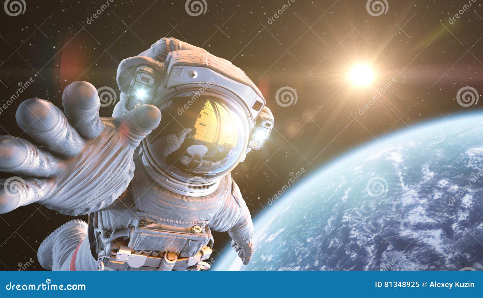astronaut in outer space