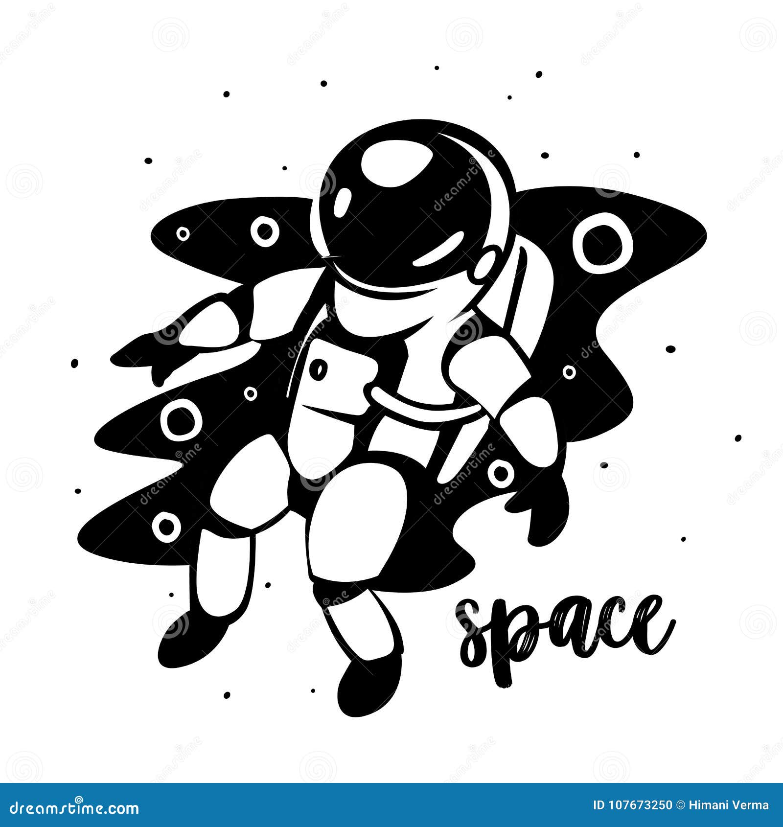 Astronaut at Spacewalk. Cosmic Art, Science Fiction Wallpaper. Beauty ...