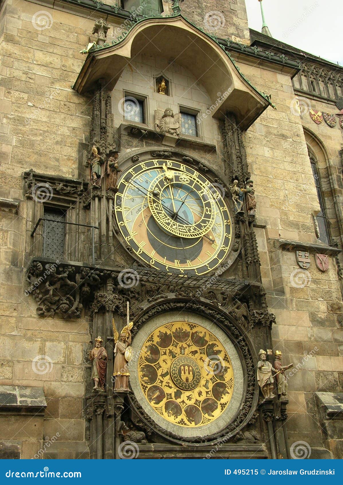 Astronomical clock stock image. Image of plaza, face, europe - 495215