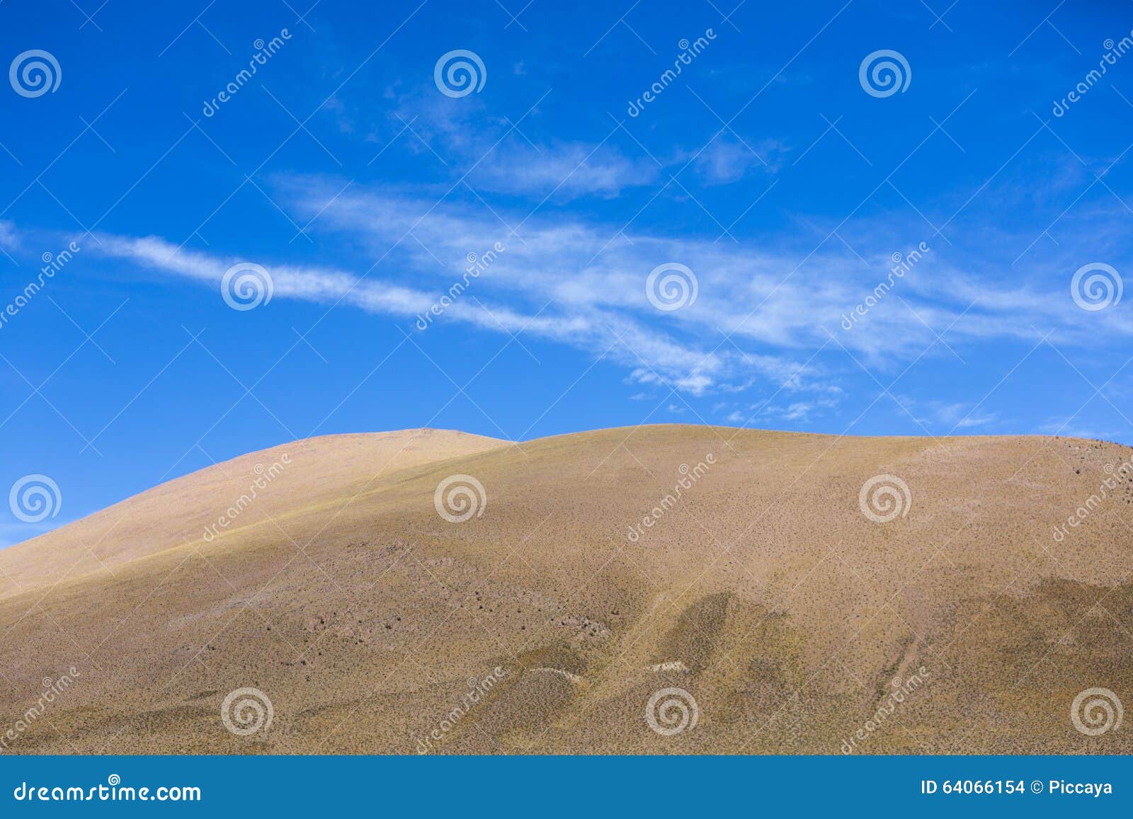 atacama mountain with blue sky in eduardo avaroa park