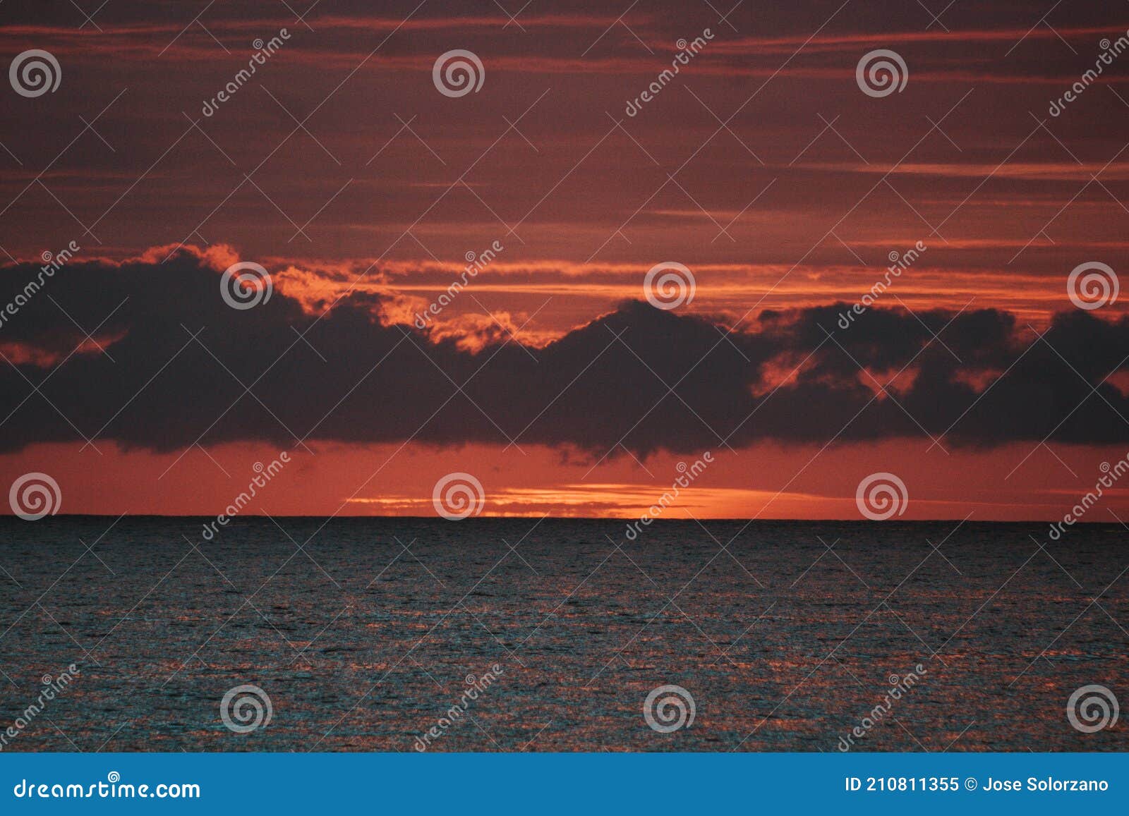 sunset on the beach