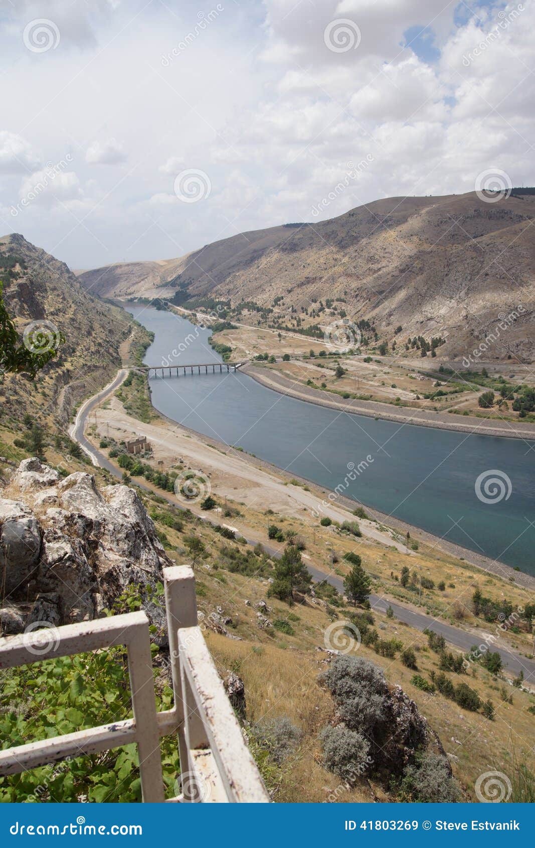 Ataturk Dam on Euphrates River Stock Image Image of hydro, landscape