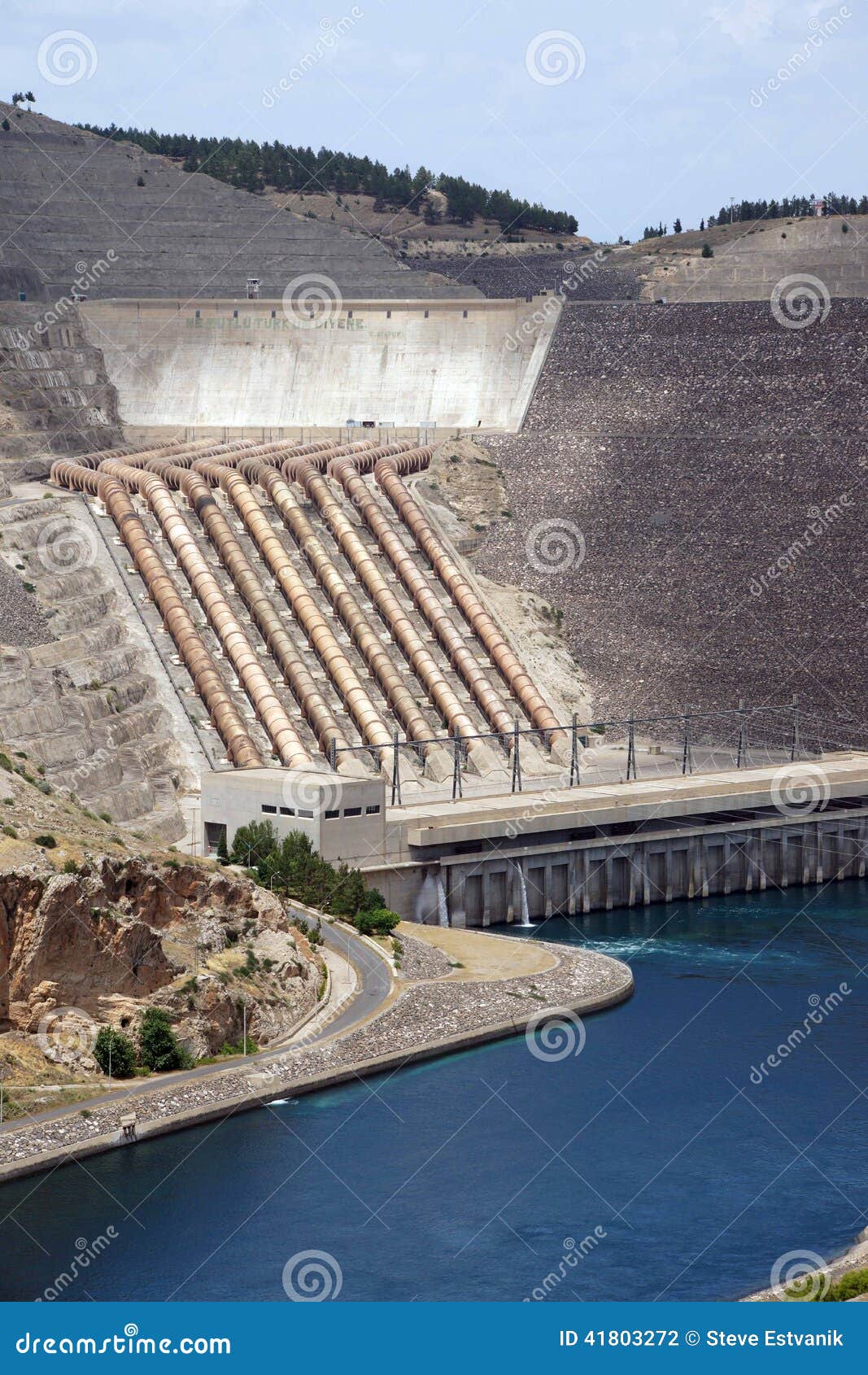 Ataturk Dam on Euphrates River Stock Photo Image of ataturk, turkey