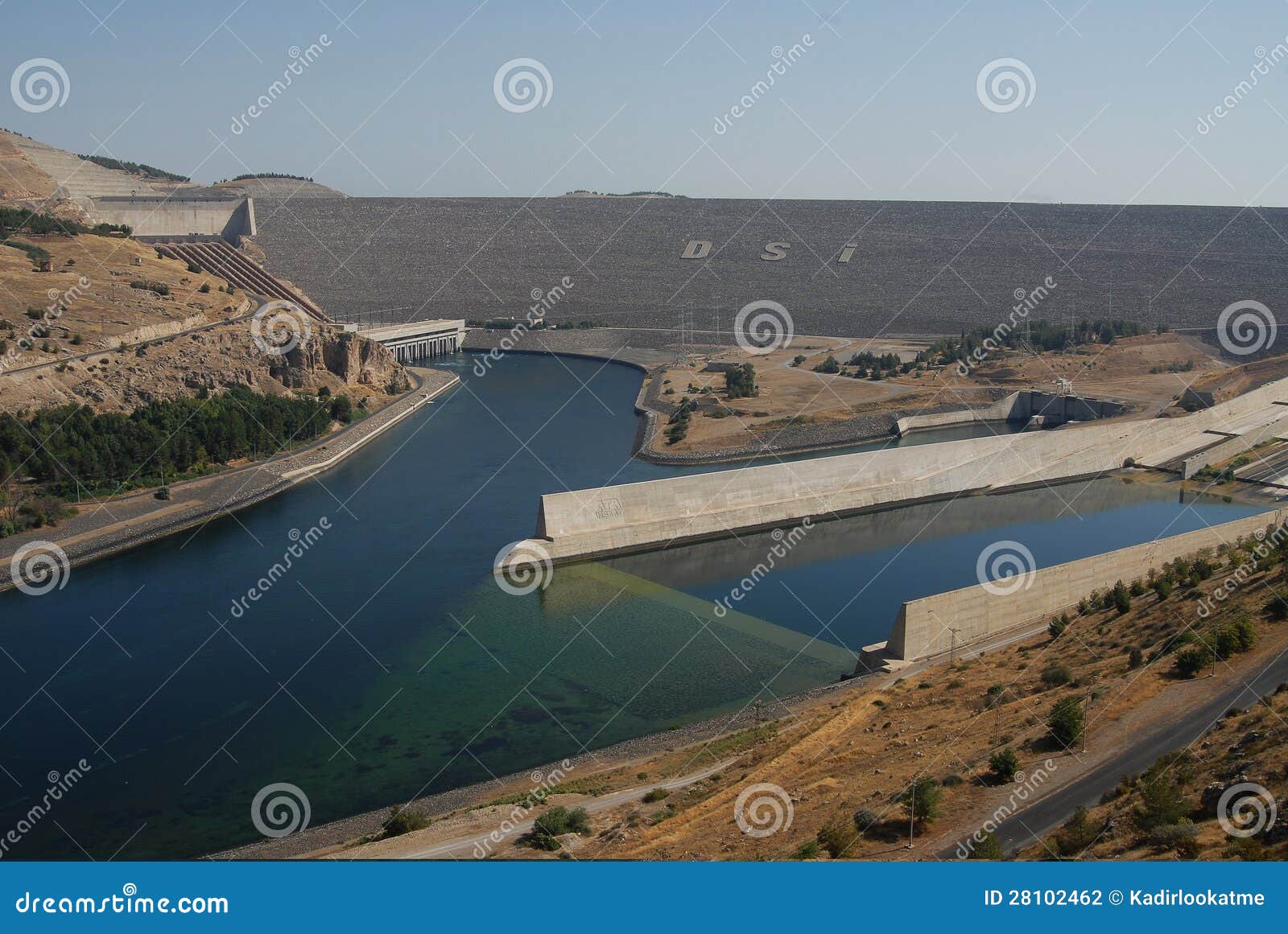 Ataturk dam in Turkey editorial photography. Image of electricity