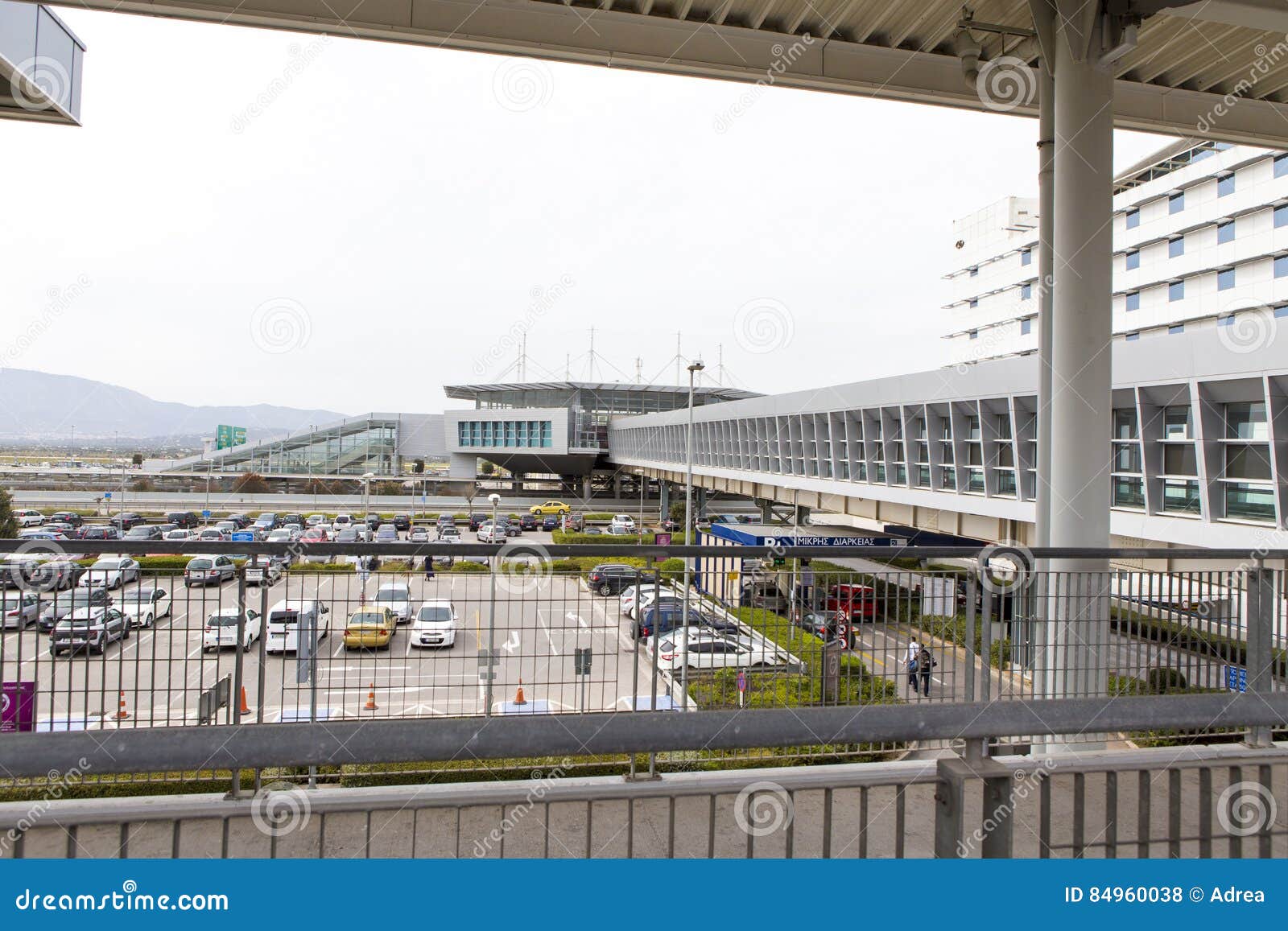Athens International Airport Parking Lots Editorial Stock Photo Image
