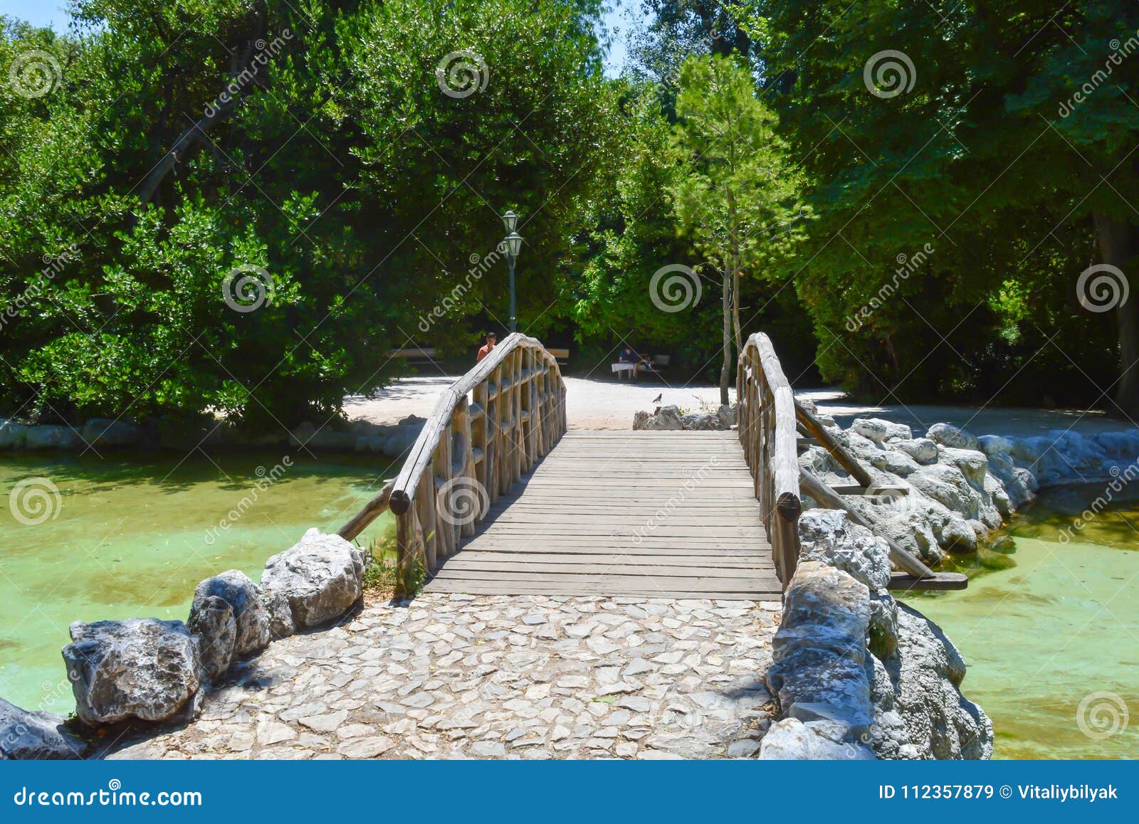 National Garden in Athens, Greece on June 23, 2017. Editorial Stock