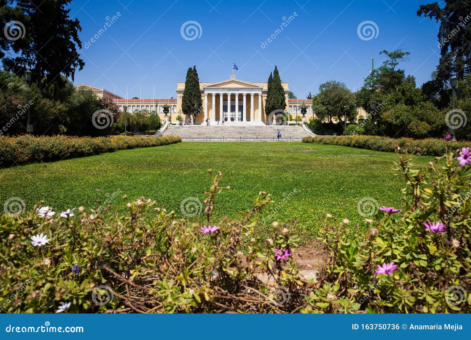The Zappeion A Building In The National Gardens Of Athens In The
