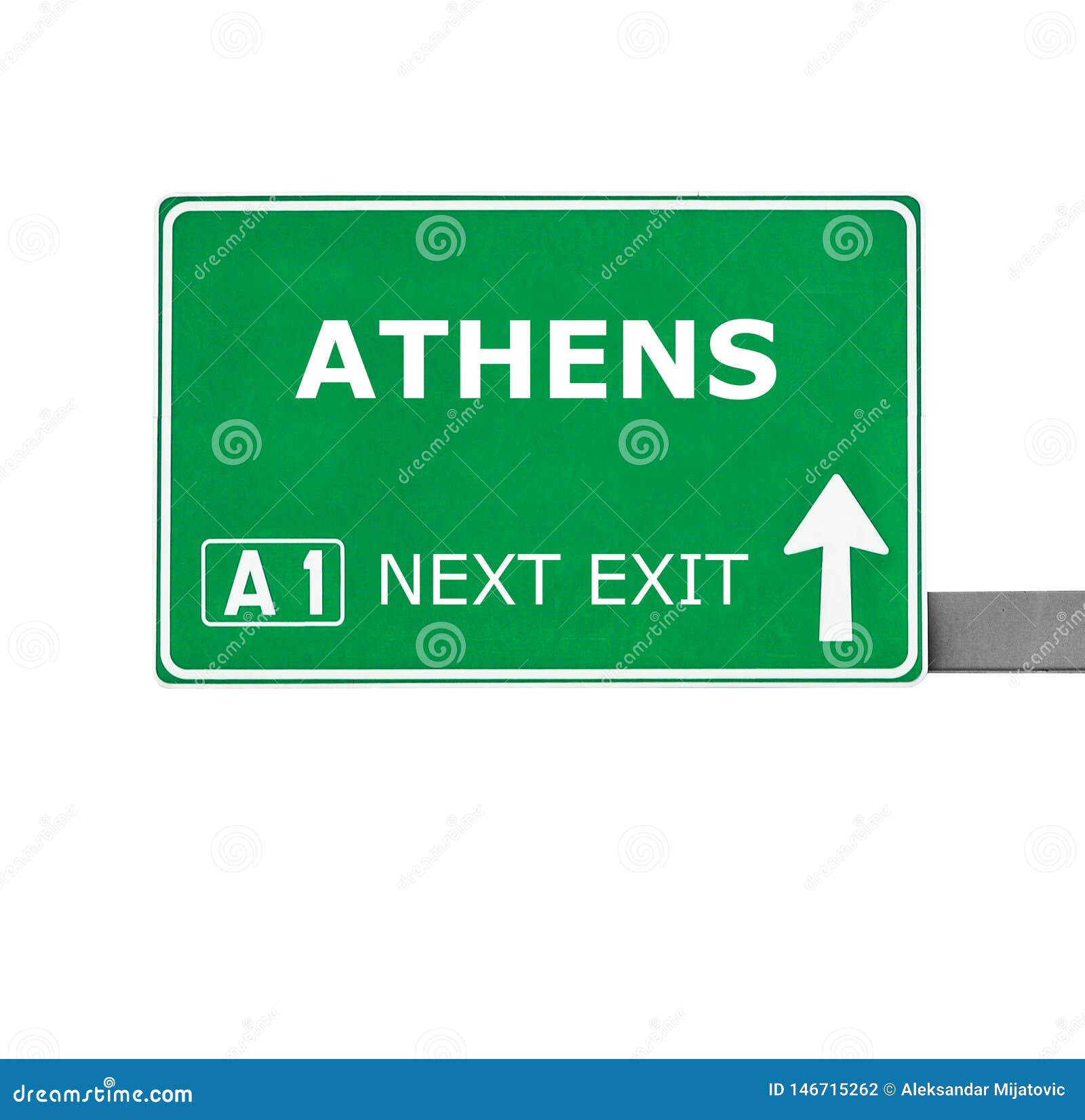 ATHENS Road Sign Isolated on White Stock Photo Image of holiday