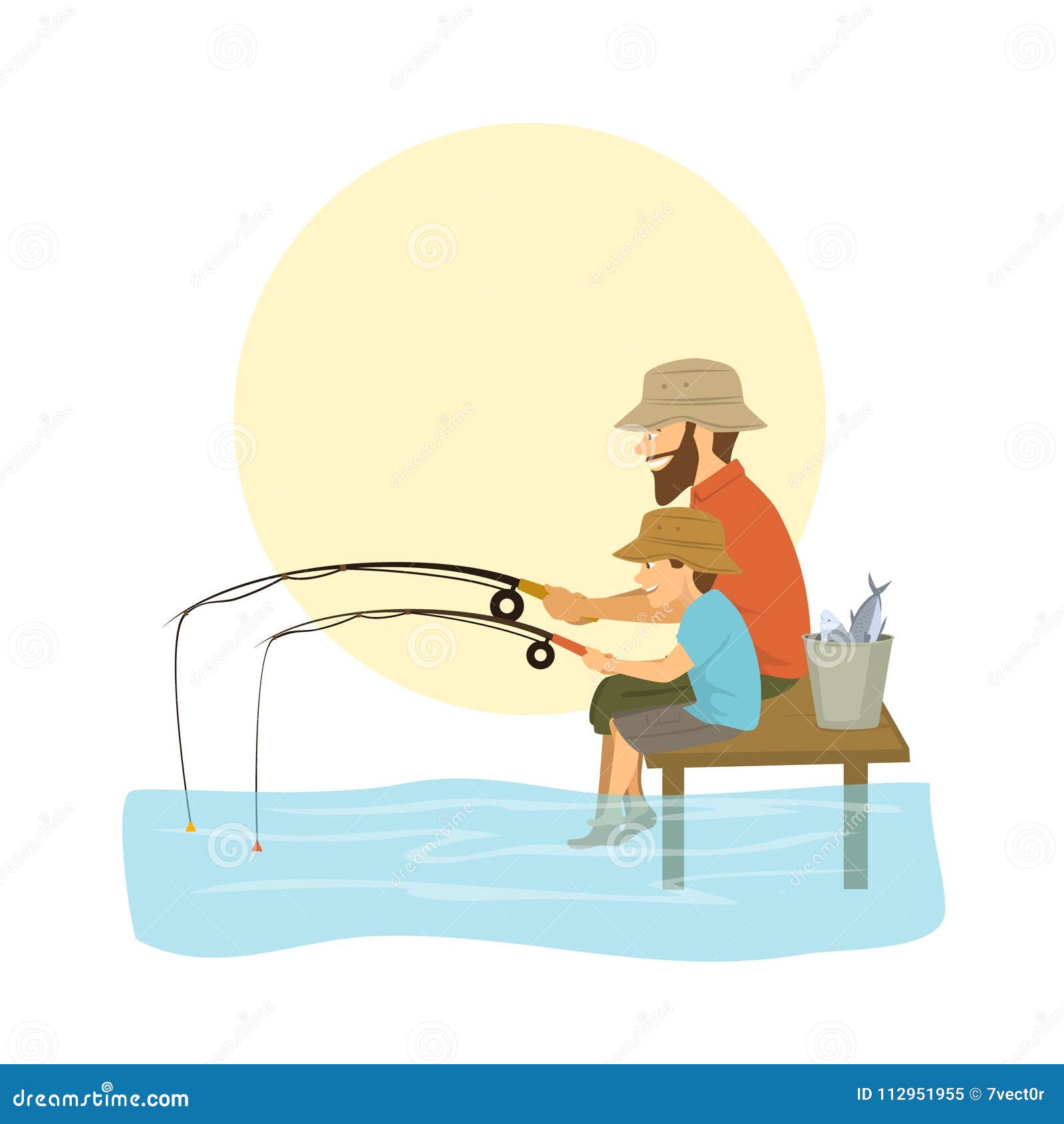 Boy Dad Fishing Stock Illustrations – 428 Boy Dad Fishing Stock  Illustrations, Vectors & Clipart - Dreamstime