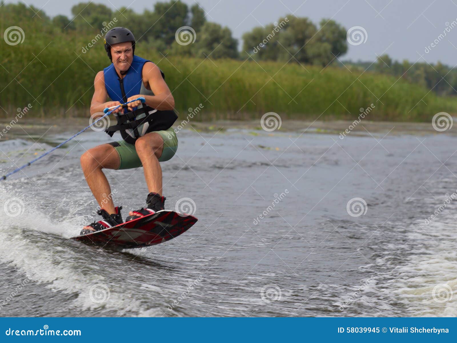 Athlete Doing Tricks on a Wakeboard Stock Image Image of recreation
