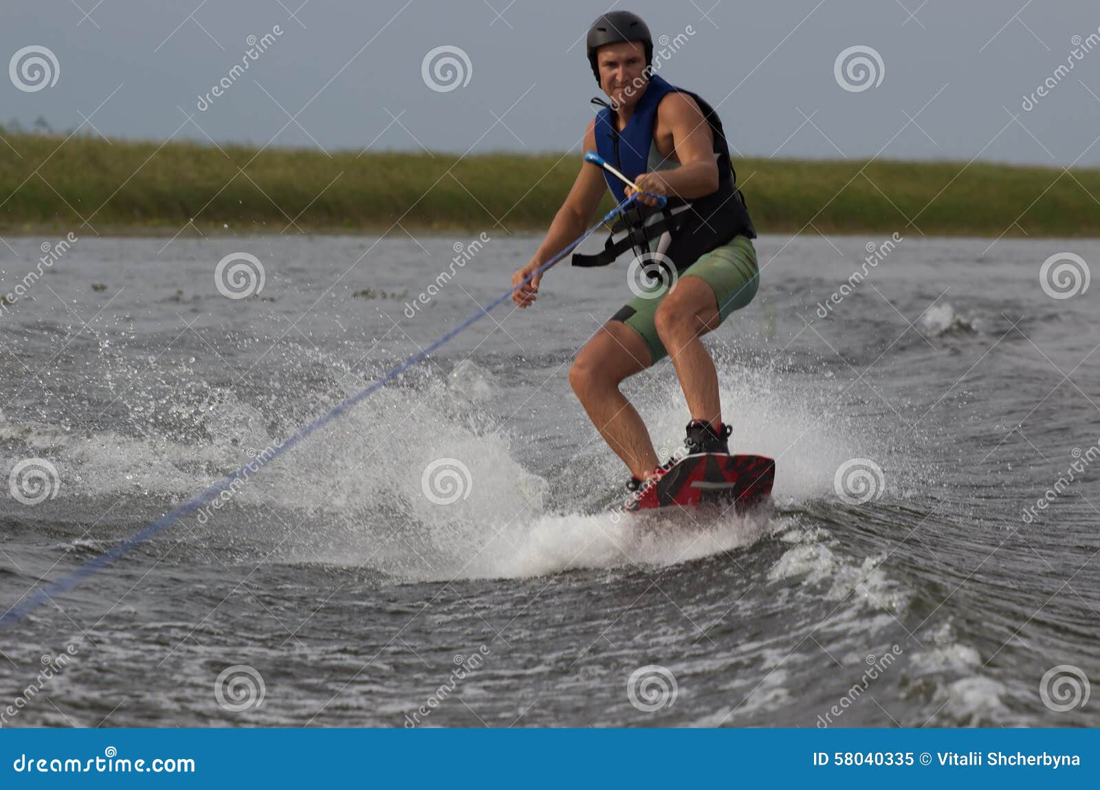 Athlete Doing Tricks on a Wakeboard Stock Image Image of athletic