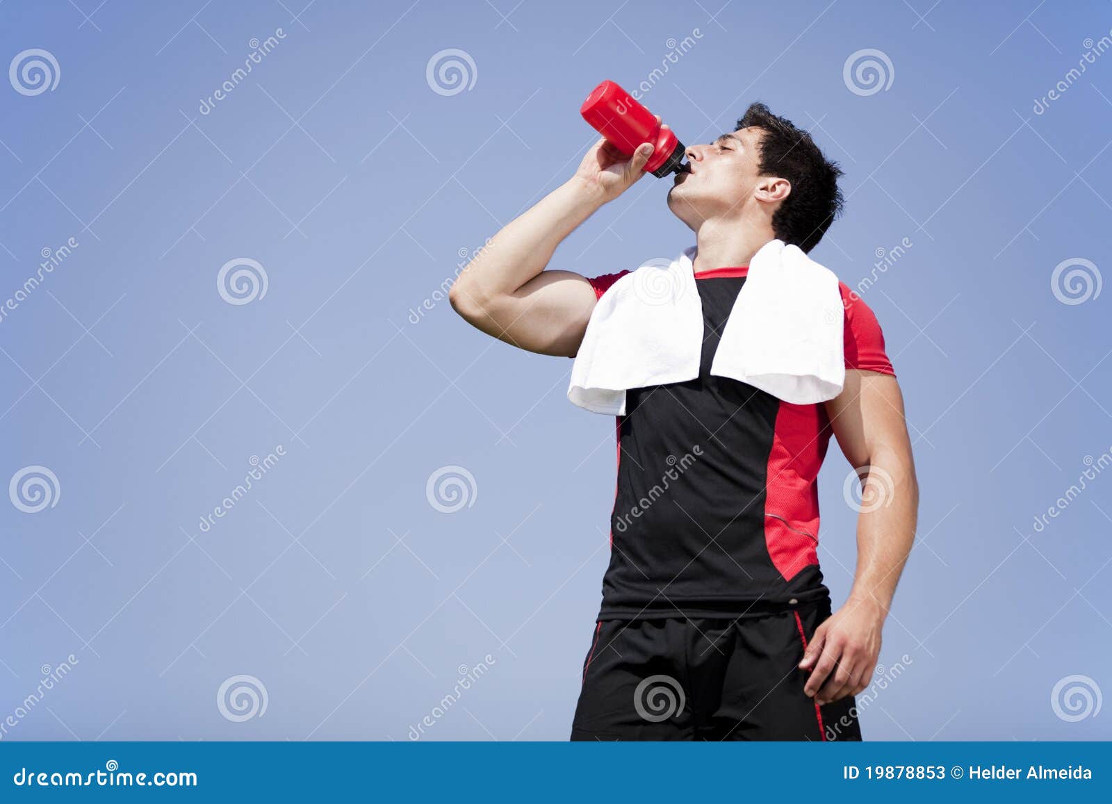Athlete drinking water stock image. Image of refresh 19878853