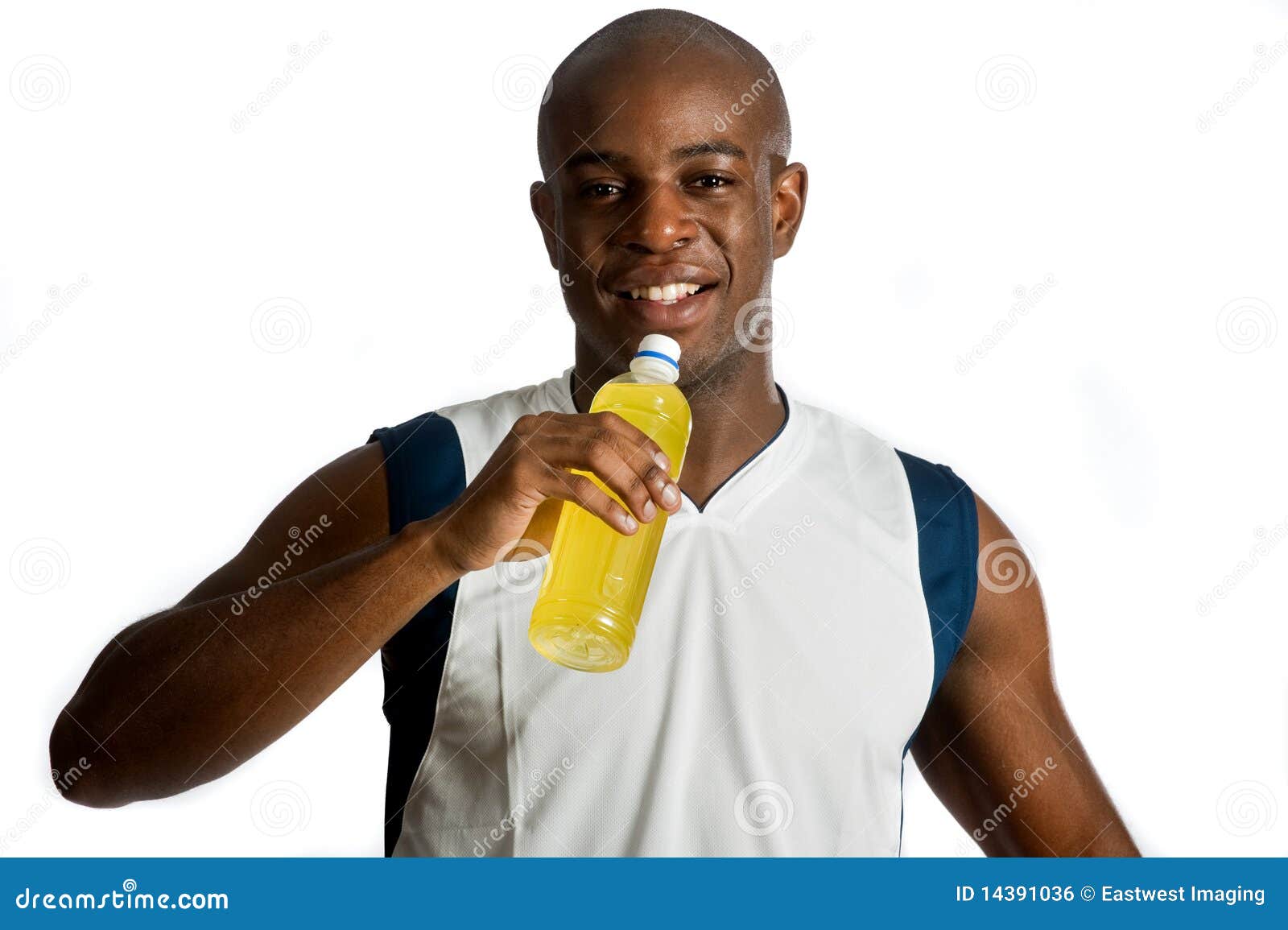 Athlete with Energy Drink stock photo. Image of adult 14391036