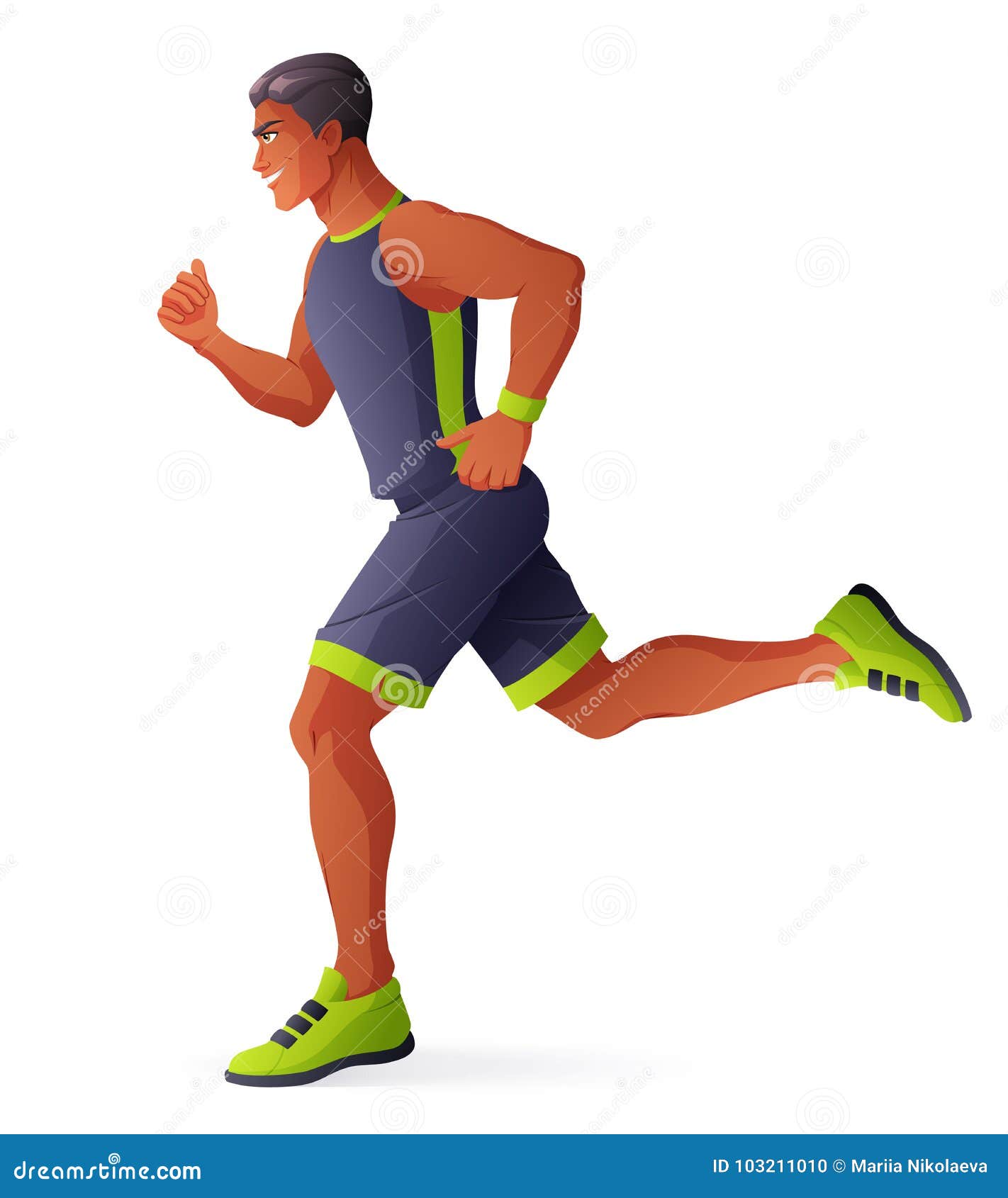 athlete man running.   .