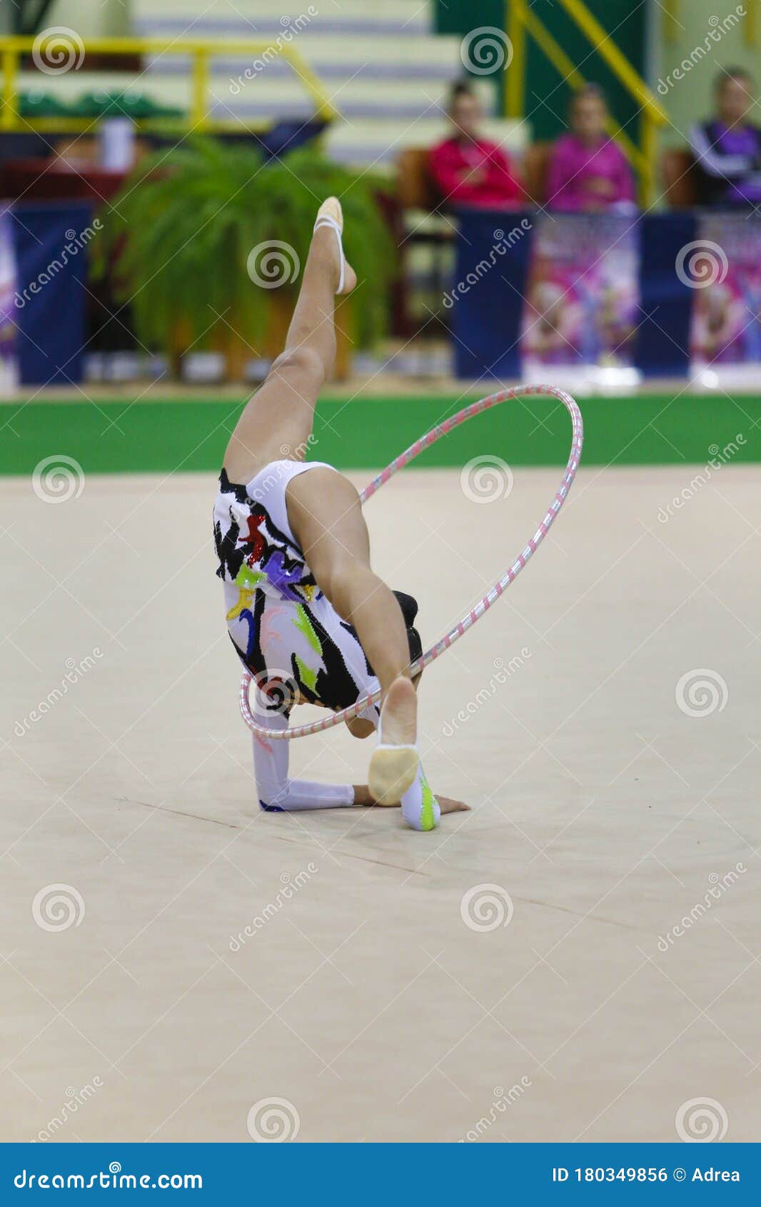 Athlete Performing Her Hoop Routine Editorial Photo Image Of Championship Performing 180349856 