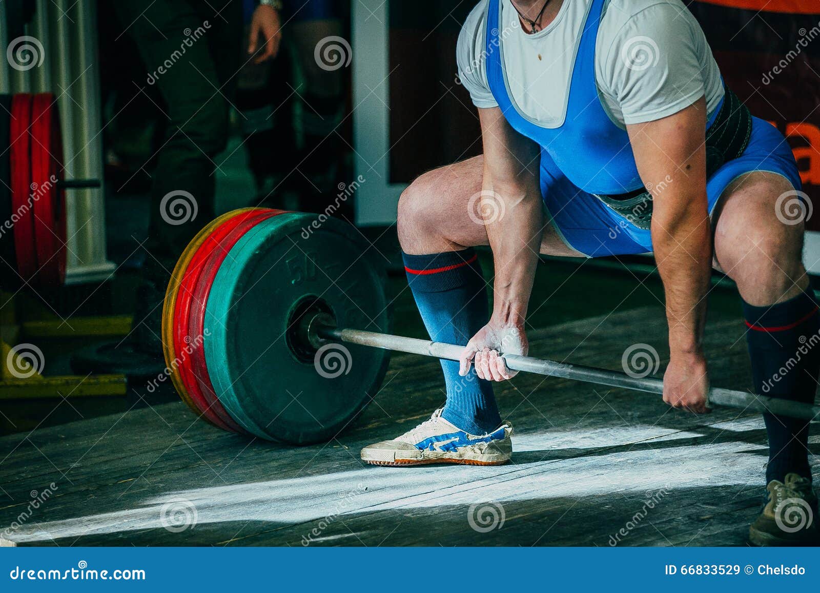 Athlete of Powerlifter Deadlift Stock Image Image of heavy, perform