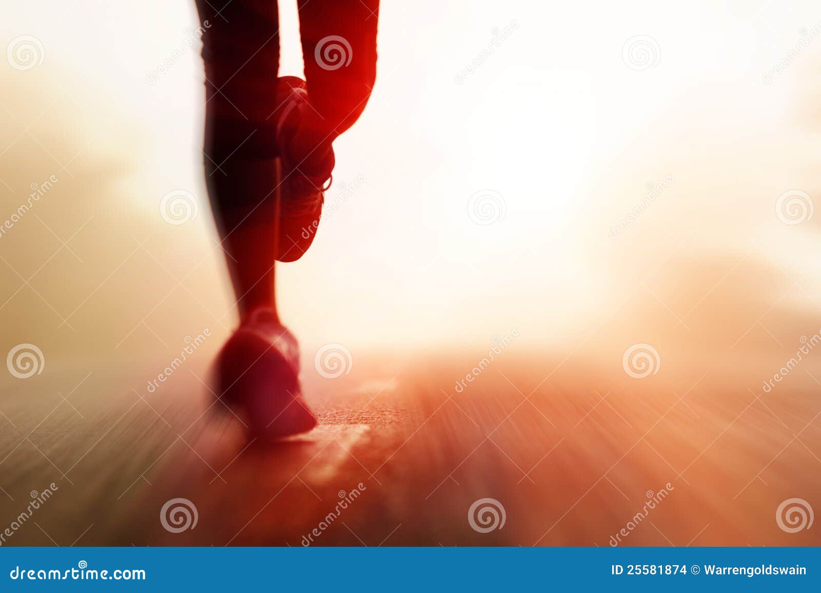 athlete running road silhouette
