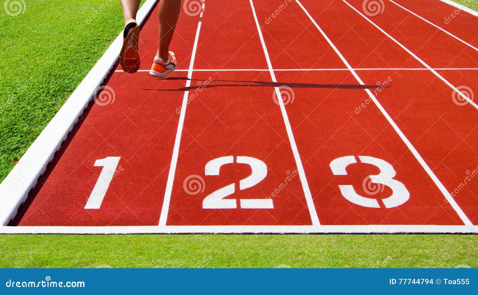 Athlete in Running track stock photo. Image of sprinting 77744794