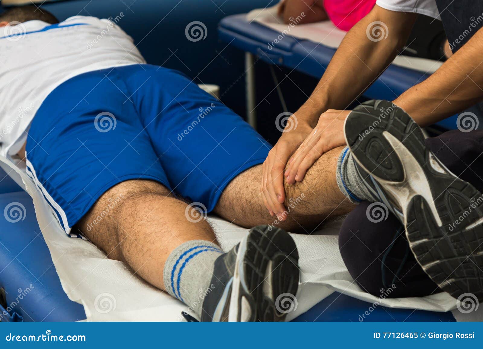 Athlete S Muscles Massage After Sport Workout Editorial Image Image Of Massage Lotion 77126465