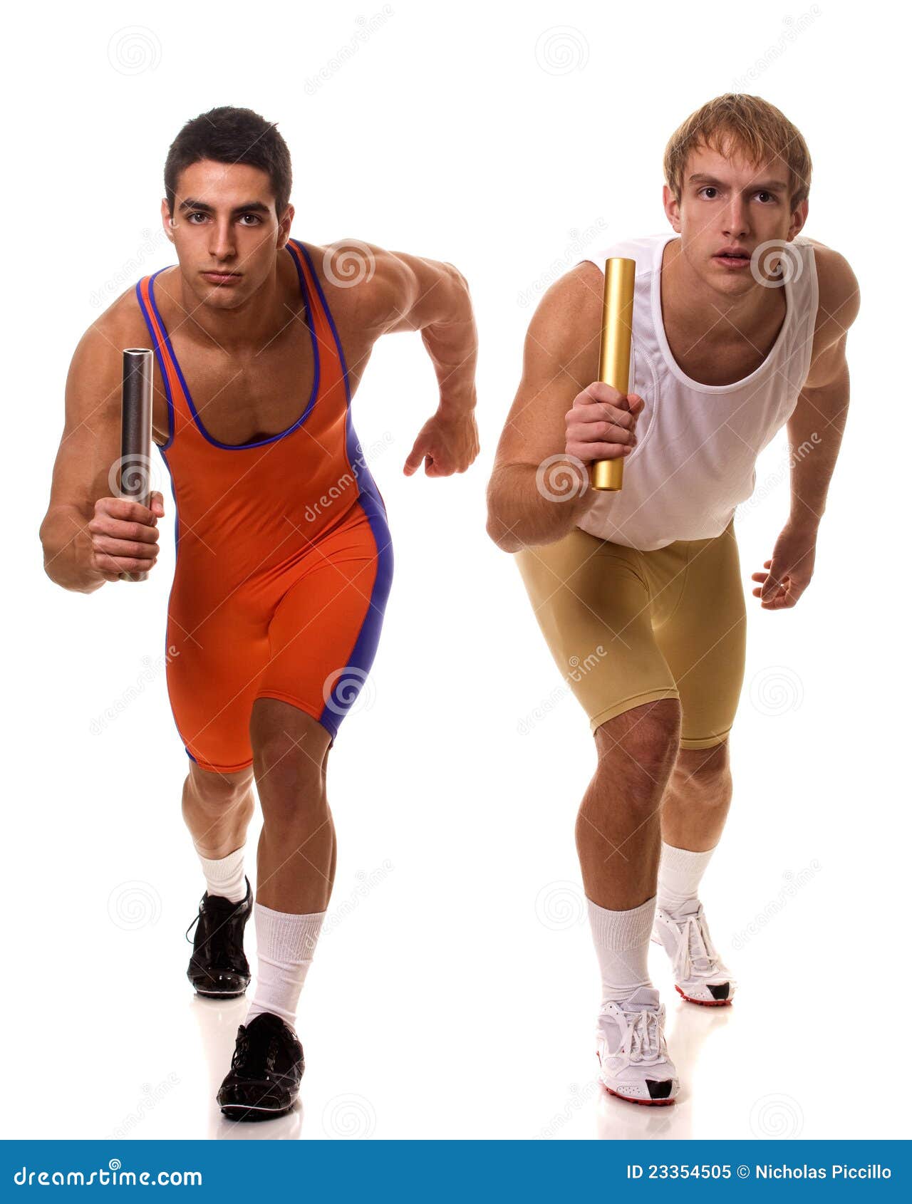 Athletes Racing Relay stock image. Image of field, competition 23354505