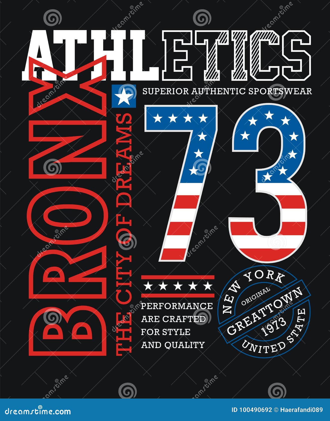 Athletics T-Shirt Design Graphic by BTeedesign · Creative Fabrica