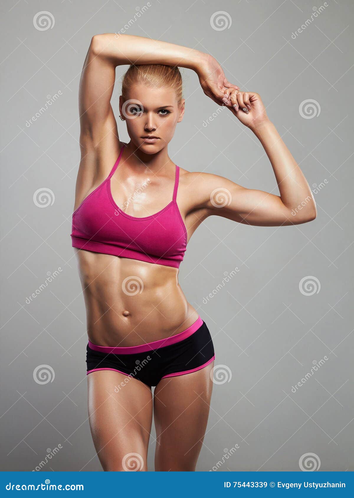 Athletic Girl.muscular Fitness Woman, Trained Female Body.bodybuilding  Stock Image - Image of beautiful, athletic: 75443339