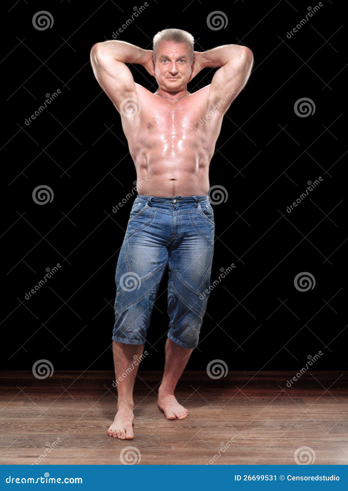 Athletic Male Model in Studio Stock Image Image of model, biceps