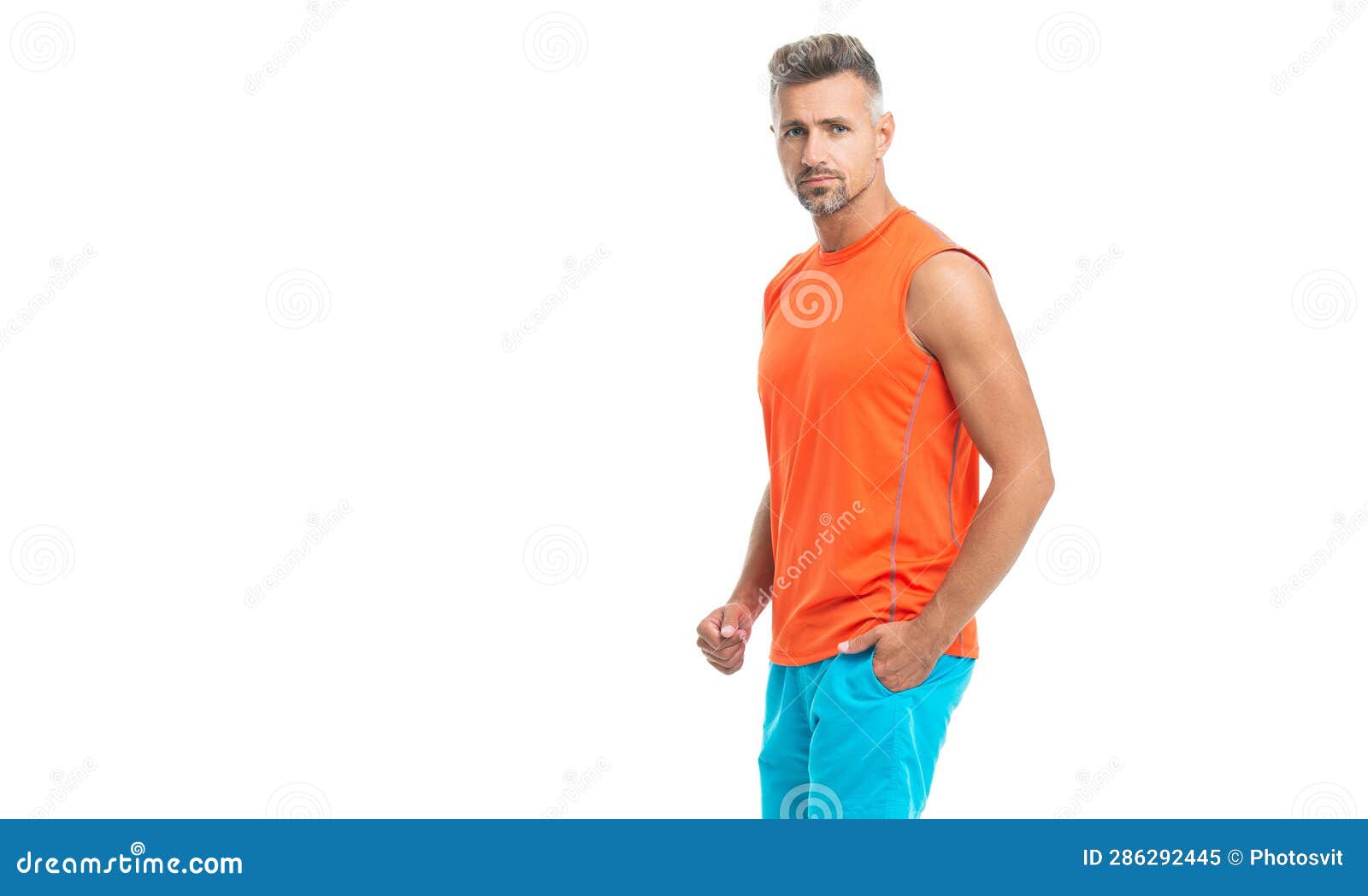A Athletic Man at the Gym Studio. Athletic Man during a Yoga Class ...