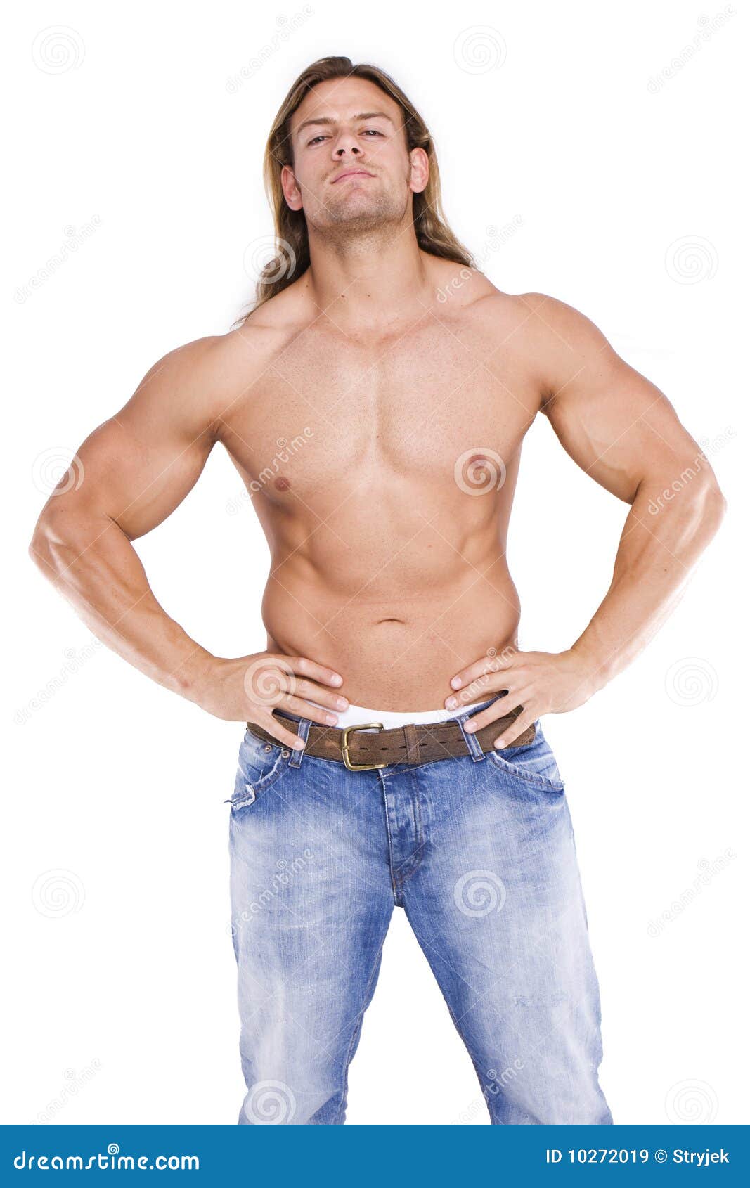 athletic male body builder