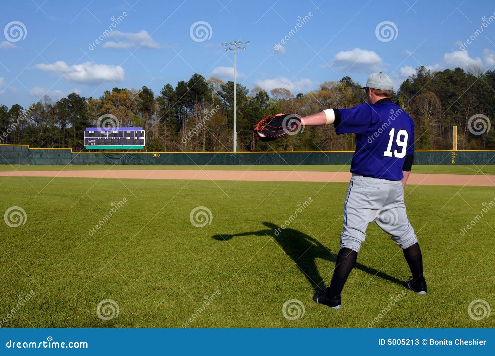 Athletic Stance stock image. Image of male, baseball, blue 5005213