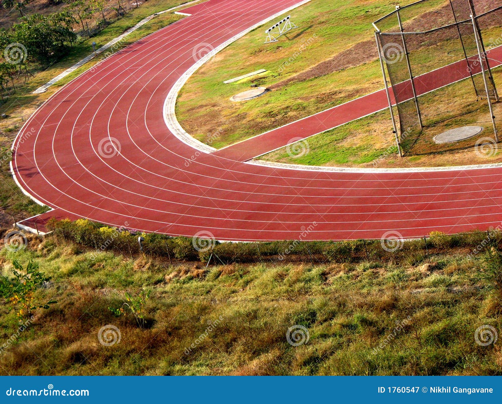 Athletic Track stock image. Image of athletics, bowl, fields 1760547