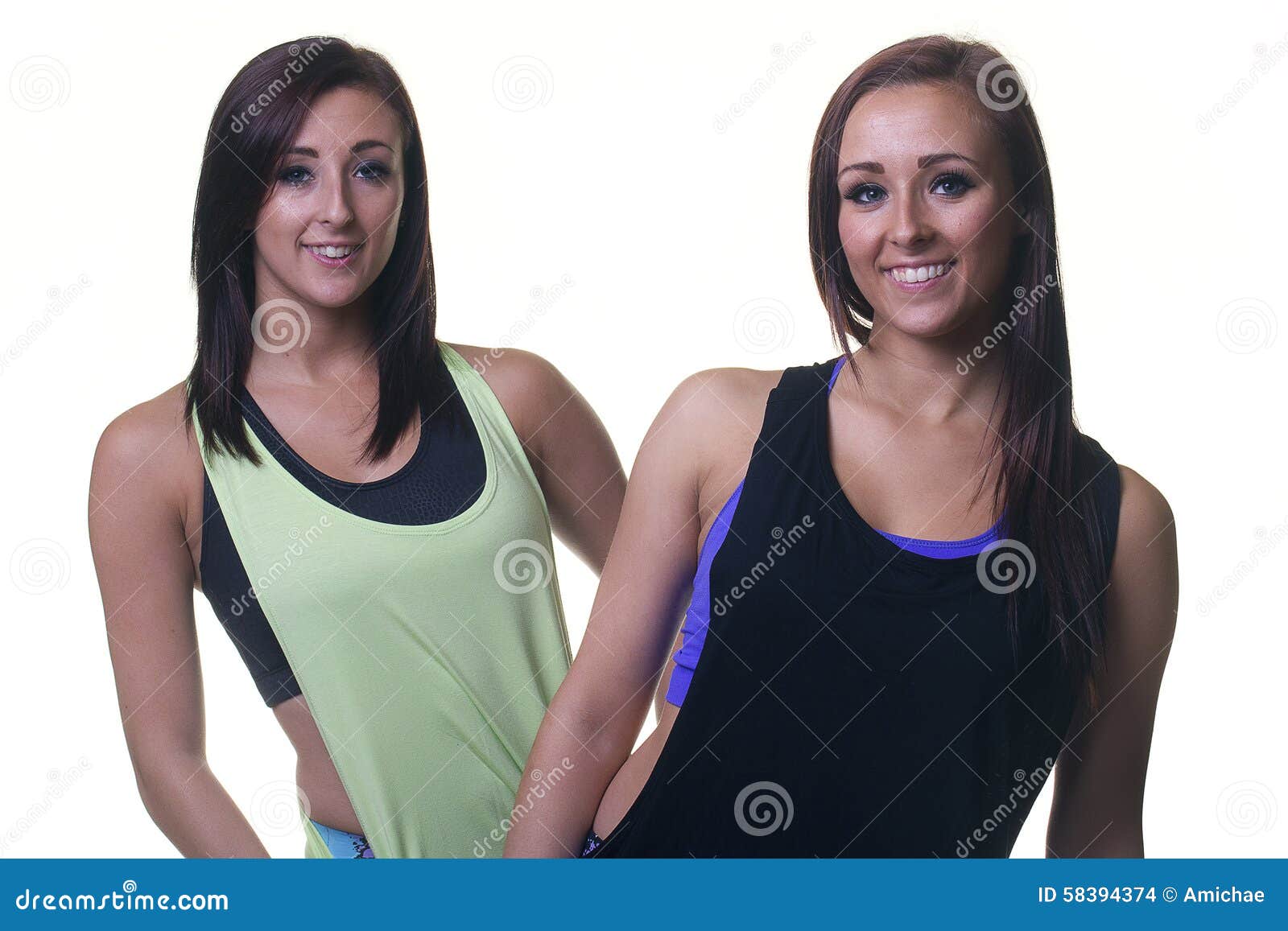 Twins in Fashion Photo-shoot Stock Photo - Image of lifestyle, sportswear:  58394374