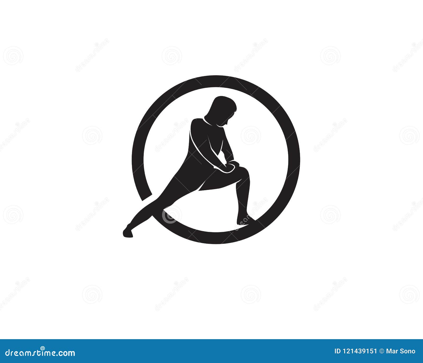 Athletic Yoga Body Logo Symbols Vector Icons Stock Vector ...