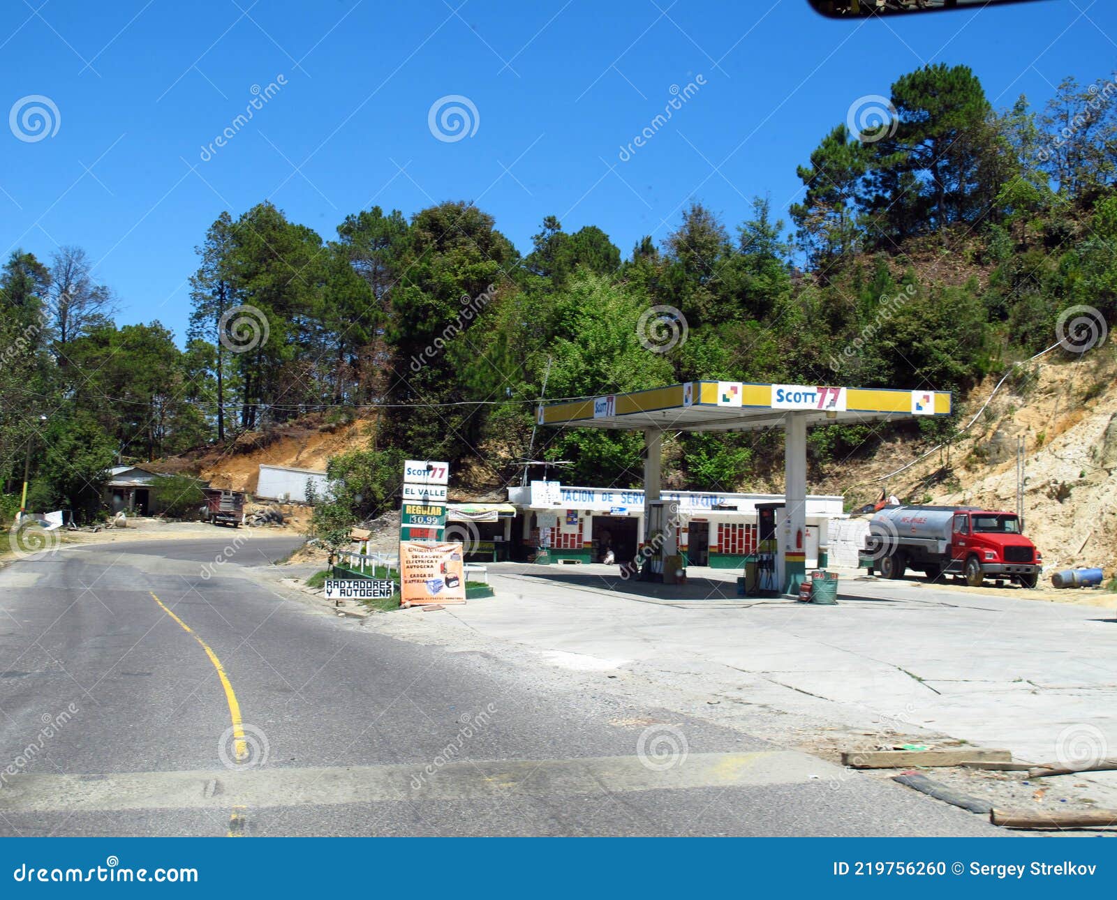 Atitlan, Guatemala 05 Mar 2011 the Highway PanAmerican in Guatemala