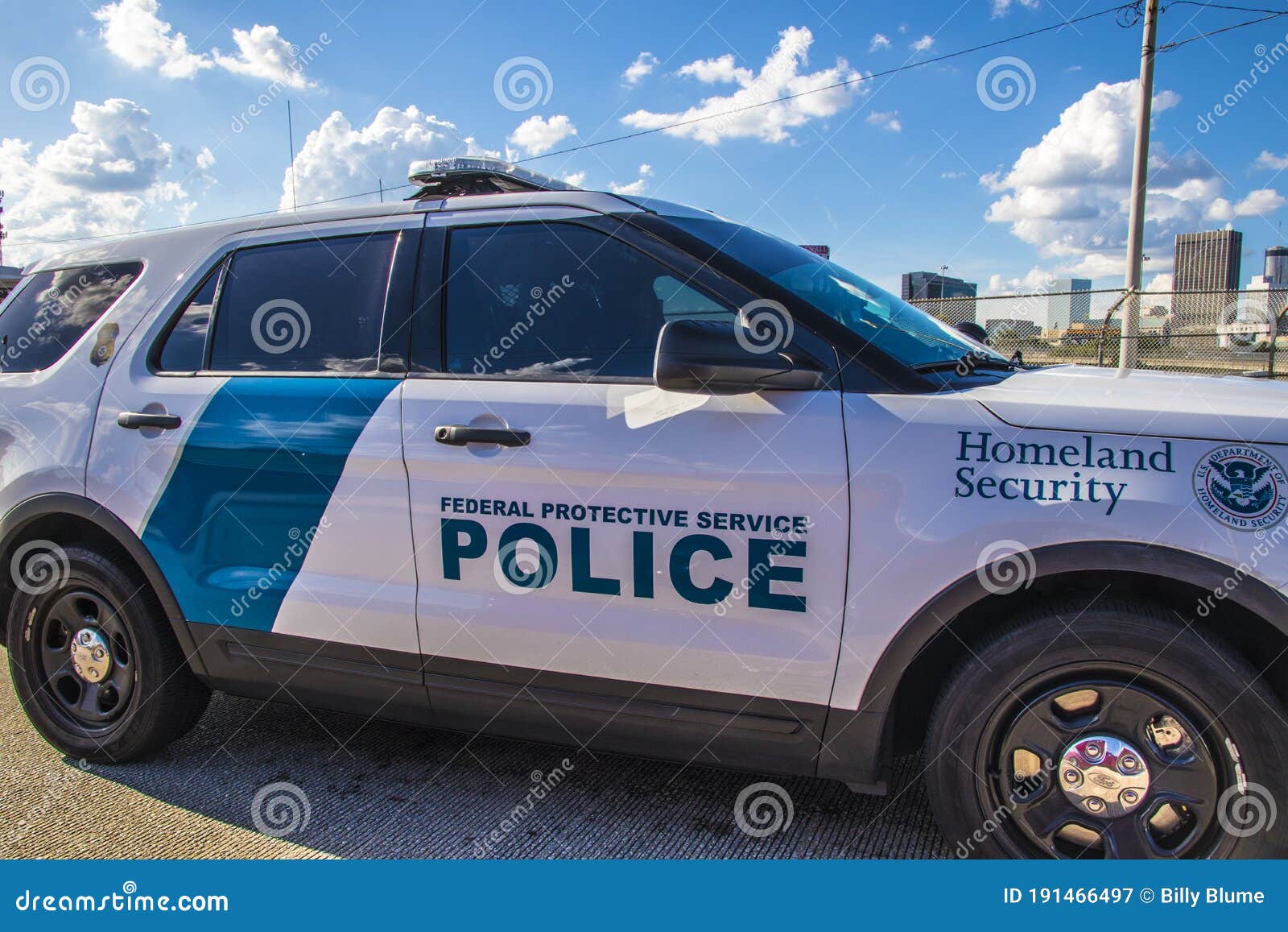 View of a Homeland Security Vehicle Editorial Photography - Image of