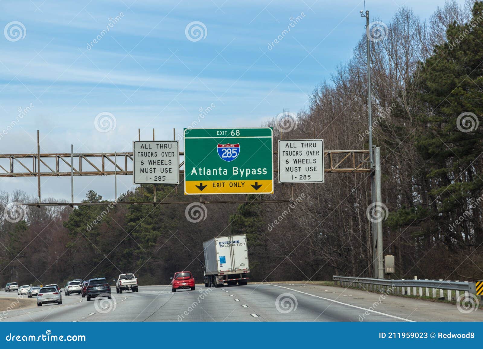 Atlanta Georgia Interstate 285 Bypass Sign Editorial Stock Photo atlanta-georgia-interstate-285-bypass-sign-editorial-stock-photo
