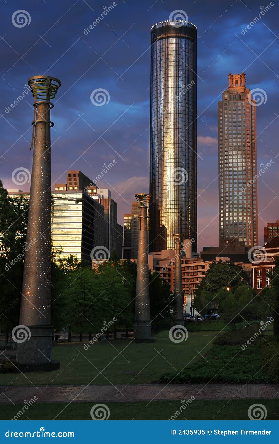 Atlanta Park stock image. Image of atlanta, tower, play 2435935