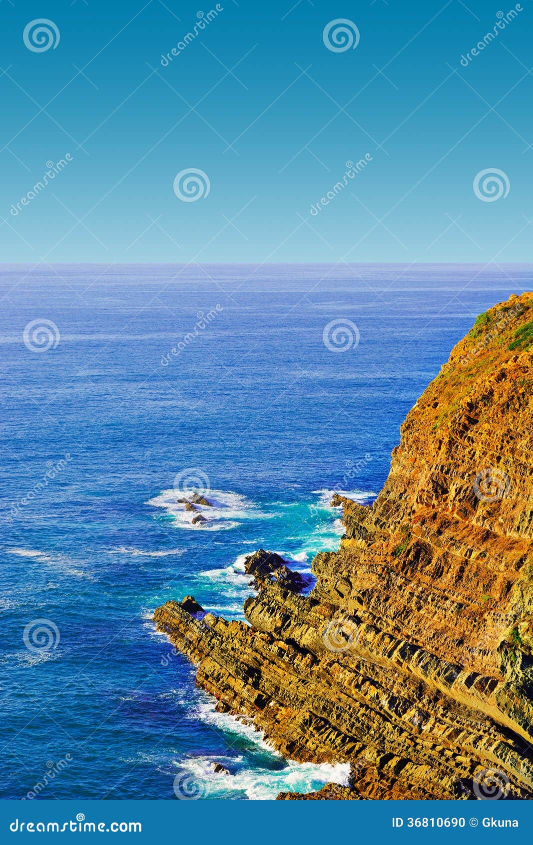 Atlantic Ocean stock photo. Image of portugal, coast - 36810690