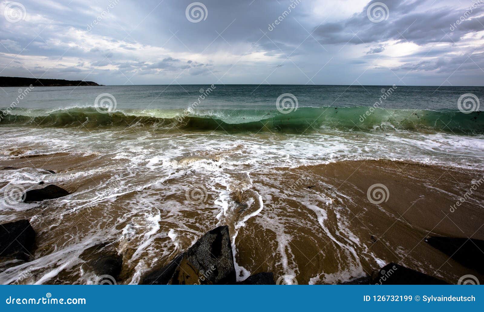 Atlantic Ocean Before The Storm Stock Image - Image of happy, rainy: 126732199